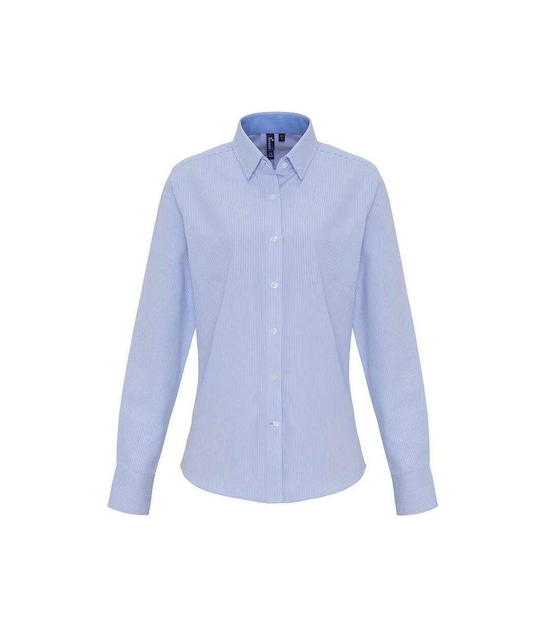 Chemise formelle femme blanc / bleu oxford Premier-1