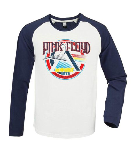 Unisex Adult Money Pink Floyd Raglan Long-sleeved T-shirt Vintage White Navy Amplified