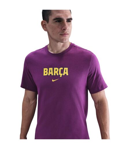 Mens Fc Barcelona T-shirt Purple Nike
