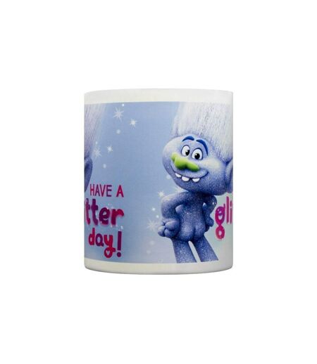 Trolls Have A Glitter Day Mug (Cloudy Grey/White) (One Size) - UTPM2142