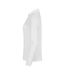 Womens/ladies Premium Stretch Long-sleeved Polo Shirt White Clique-3