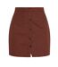 Womens/ladies Cut Out Mini Shirt Dress Chocolate Missy Empire-2