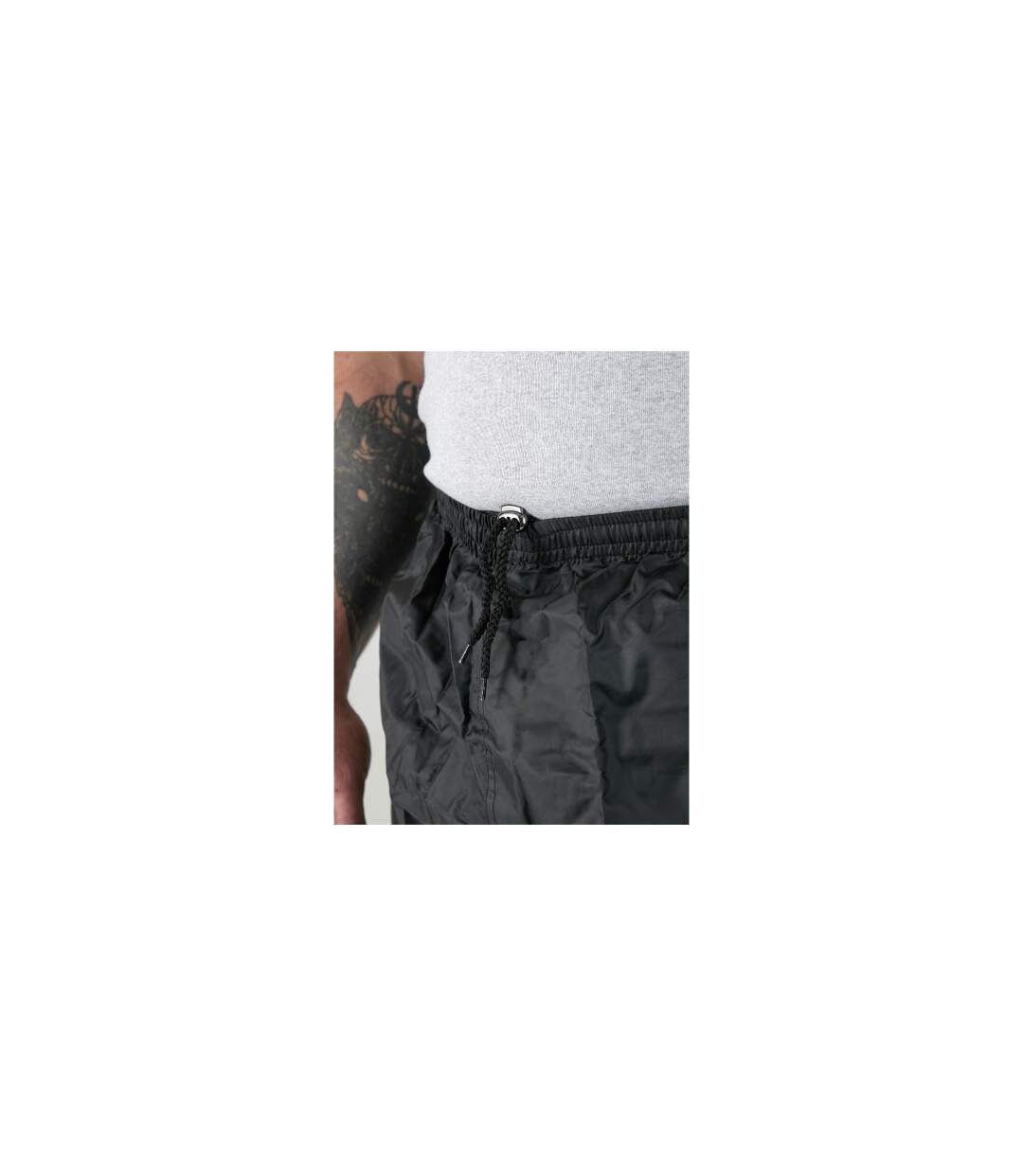 D555 Pantalon De Pluie Grande Taille Elba Homme Noir Duke-1