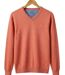 Pull homme CHALLENGER PALAIS2 col V : le confort longue durée d'une maille douce et lumineuse-2
