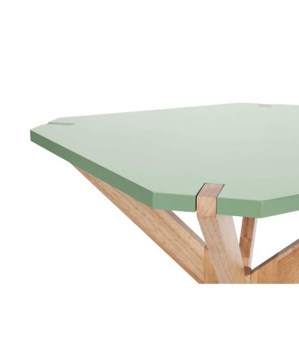 Table d'appoint scandinave en bois Miste - L. 60 x H. 40 cm - Vert d'eau