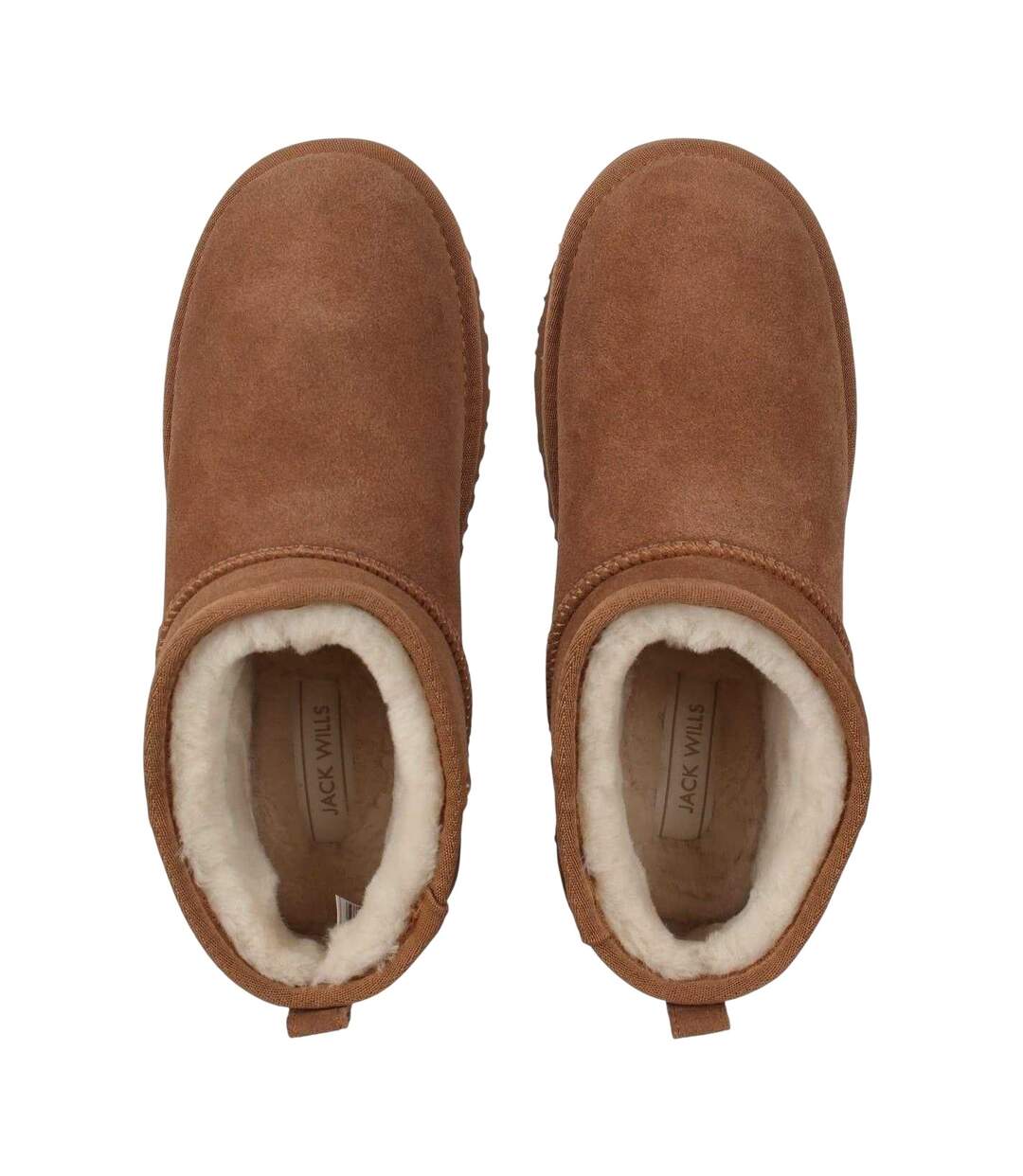Womens/ladies Leather Snug Fit Boots Tan Jack Wills-4