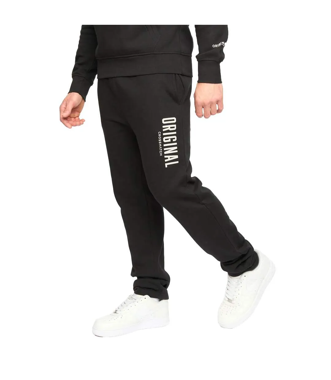 Mens Kensby Joggers Black Crosshatch-4