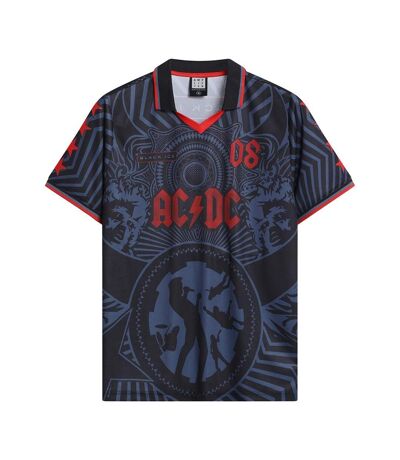 Unisex Adult Black Ice Ac/dc Jersey Black Red Dark Blue Amplified