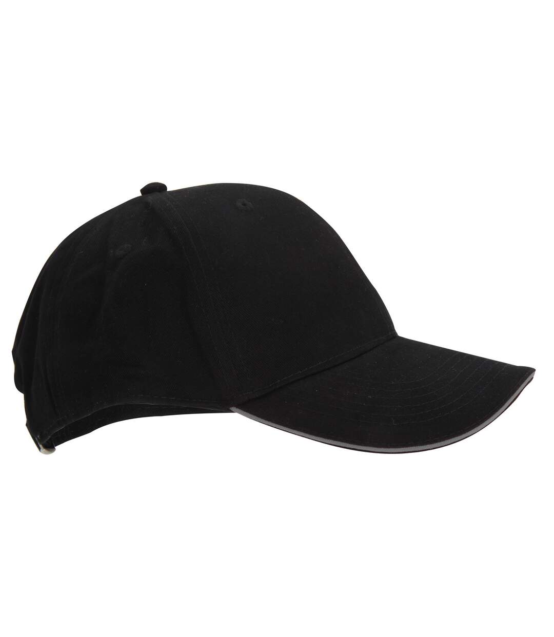Adultes Unisex Athleisure Cotton Baseball Cap Noir Graphite Beechfield-2