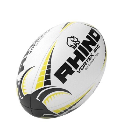Ballon de rugby vortex pro taille 5 blanc Rhino