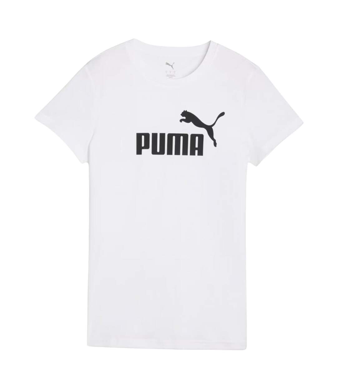 T-shirt Style Logo Ess No.1 Femme Blanc Puma-2