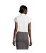 Womens/ladies Excess Stretch Short-sleeved Blouse White SOLS-2