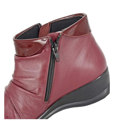 Bottines Femme Bordeaux Mod Comfys