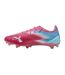 Mens 5 Ultimate Leather Detailing Firm Ground Football Boots Blue White Puma-2