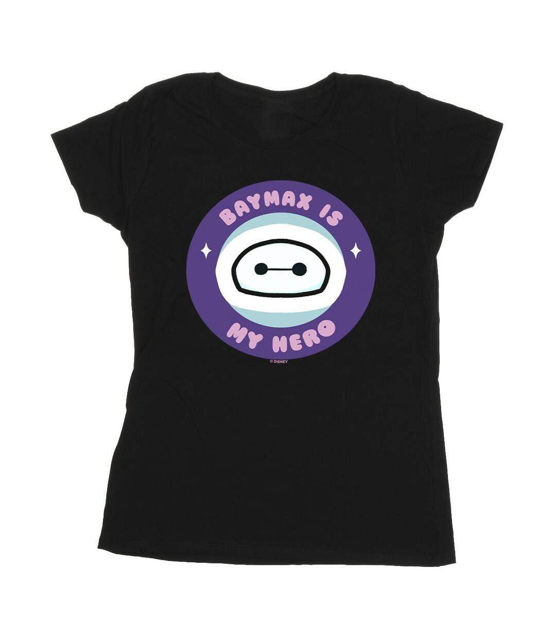Disney - T-shirt BIG HERO BAYMAX MY HERO POCKET - Femme (Noir) - UTBI13438-1