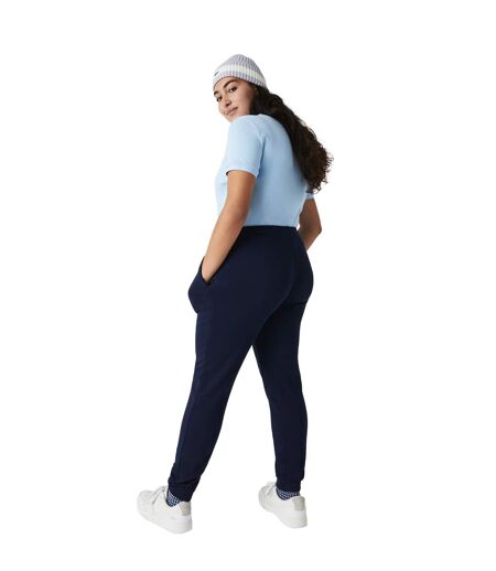 Womens/ladies fleece lightweight jogging bottoms navy Lacoste