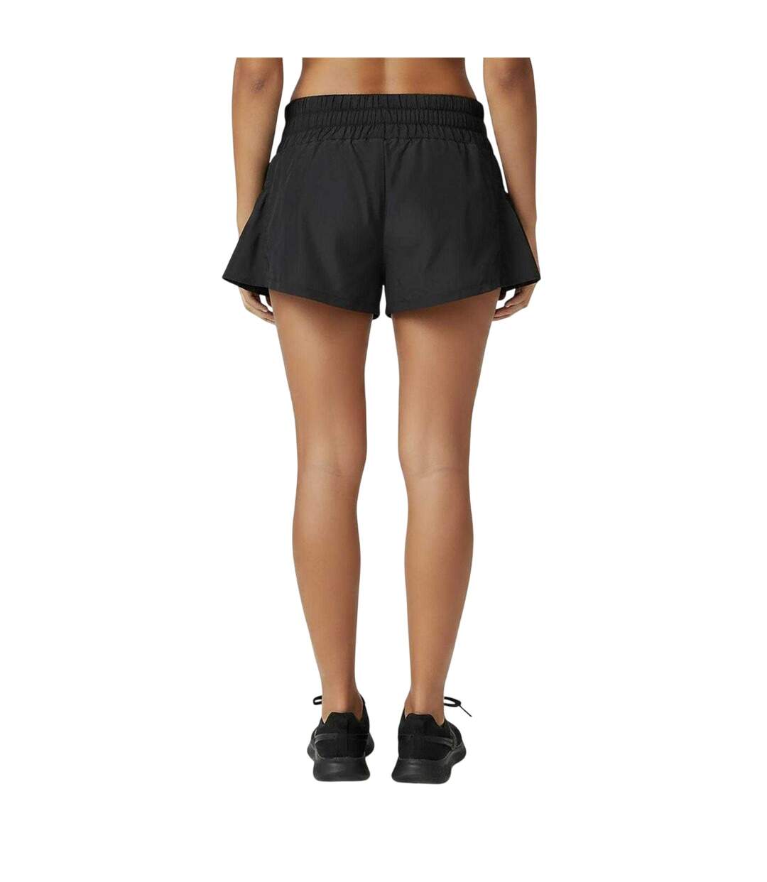 Womens/ladies Flow Workout Running Shorts Black USA Pro-3