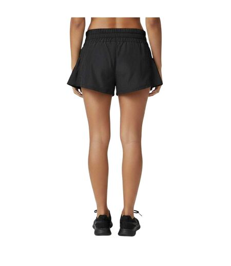 Womens/ladies Flow Workout Running Shorts Black USA Pro