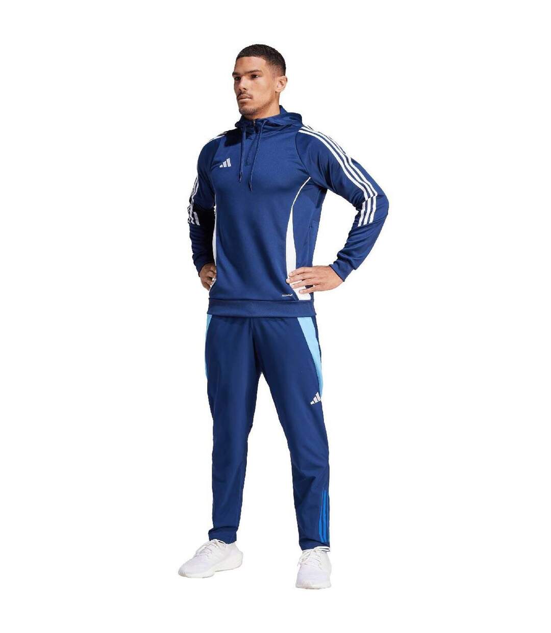 Sweat À Capuche Tiro Homme Bleu Adidas-1