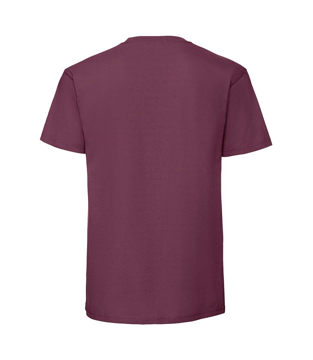 T-shirt ringspun premium homme bordeaux Fruit of the Loom