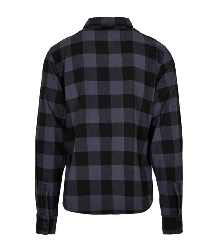 Chemise Motif/style À Carreaux Homme Noir Gris Build Your Brand