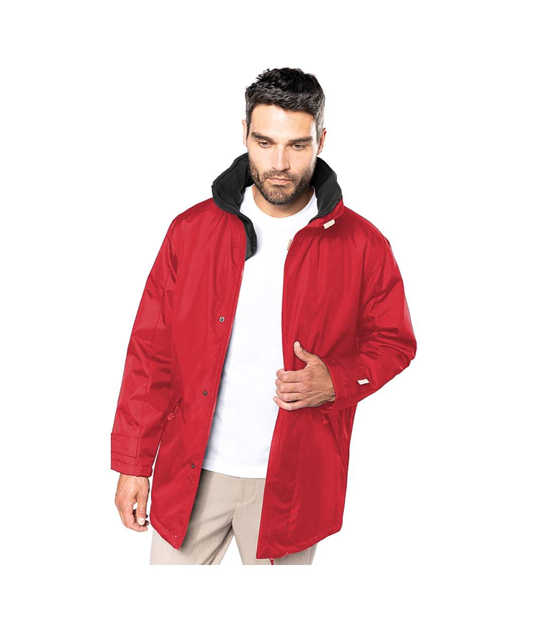 Parka homme rouge/noir Kariban