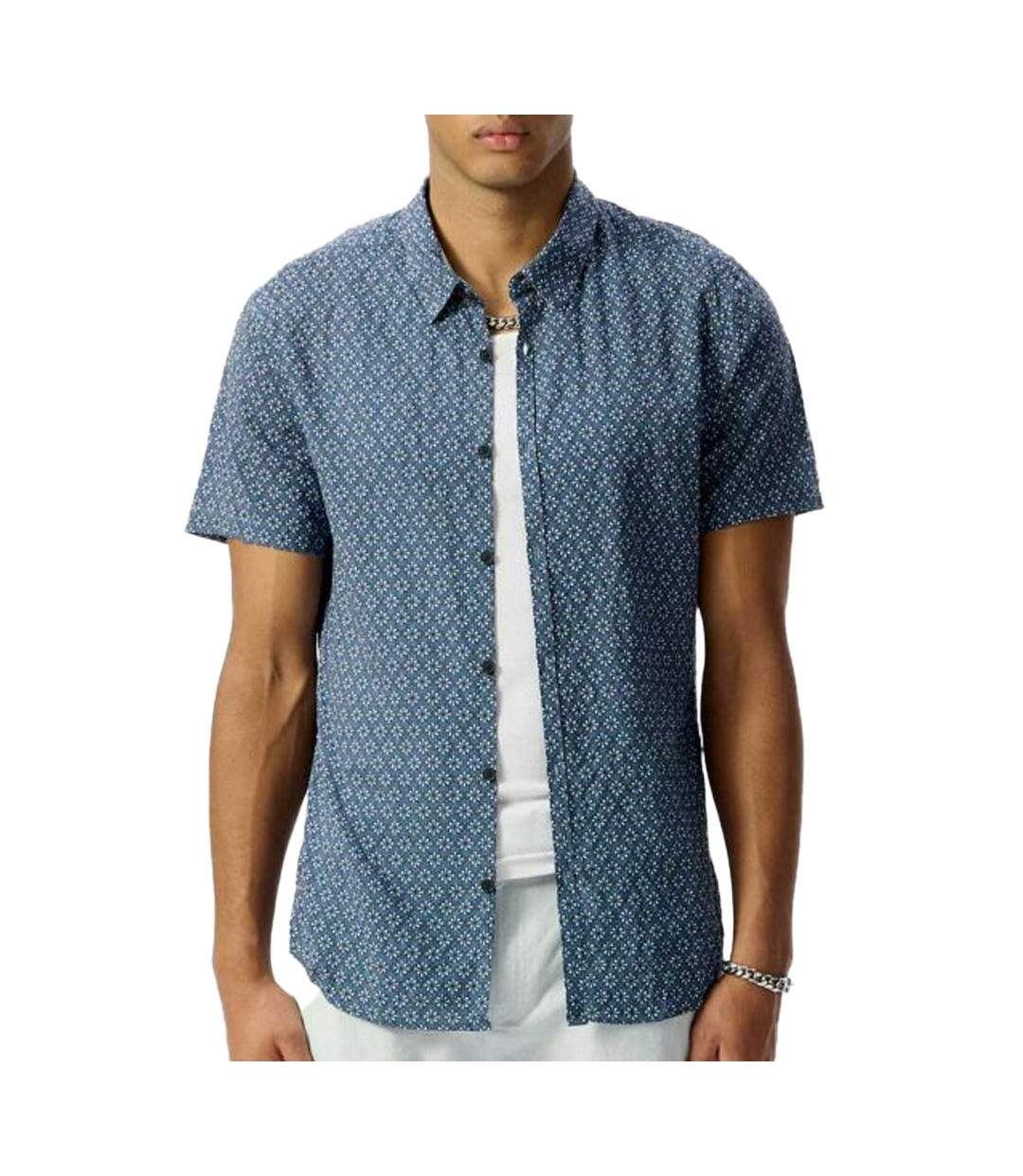 Chemise marine à motifs homme teddy smith dixon-1