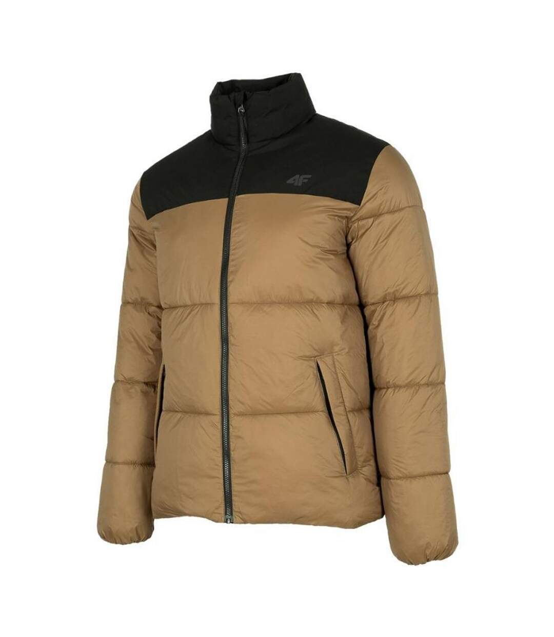 Doudoune Matelassée H4z22 Homme Marron Clair Noir 4F-1