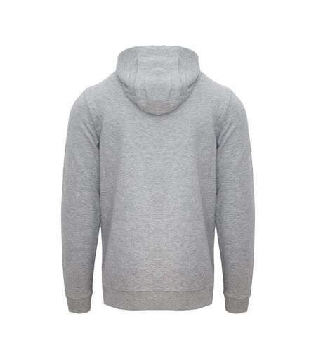 Mens Lettering Hoodie Grey Aquascutum