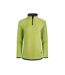 Womens/ladies beye grid eco friendly quarter zip fleece top tarragon Weird Fish-1