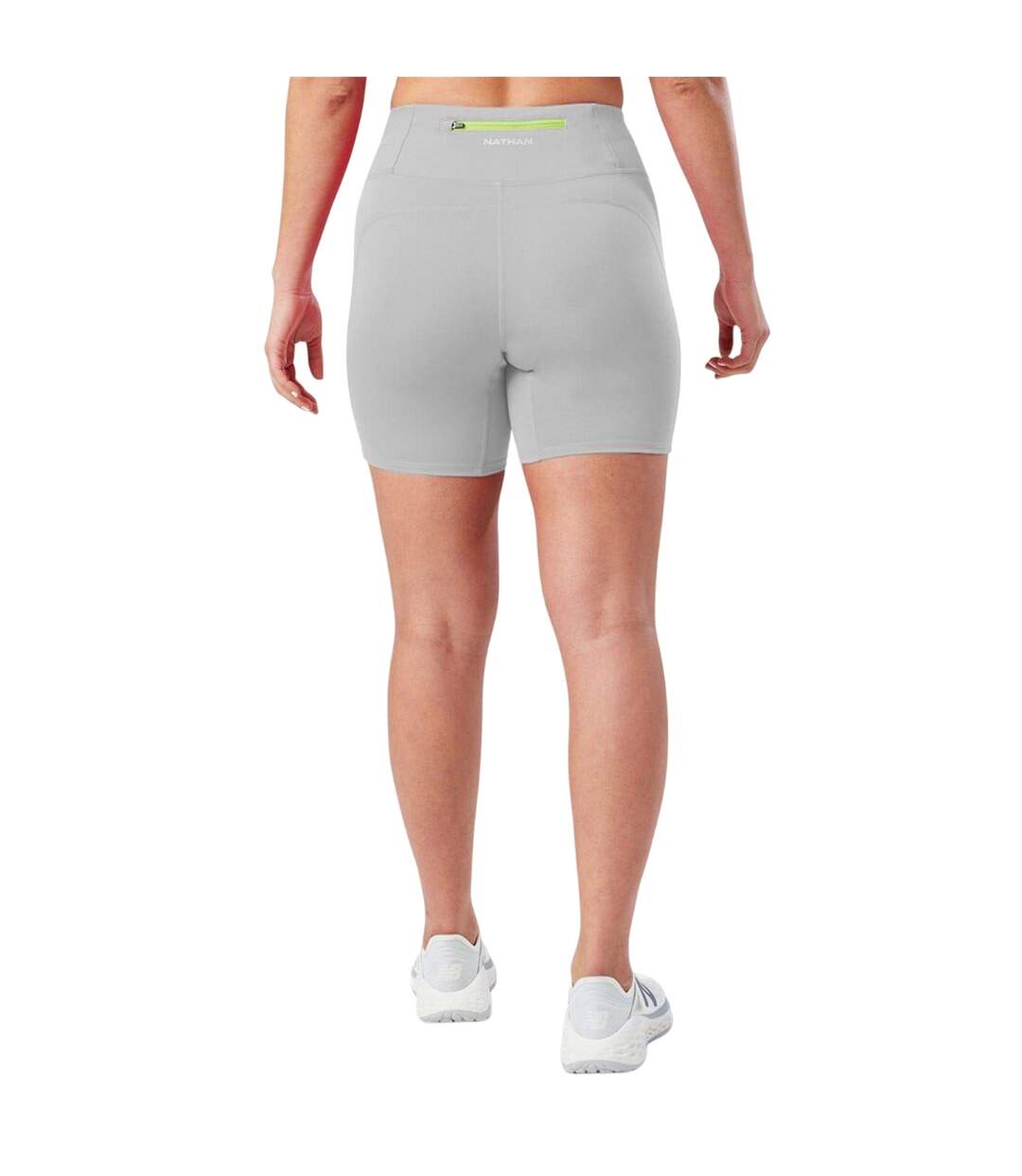 Womens/ladies Slim Shorts Grey Mist Nathan-3