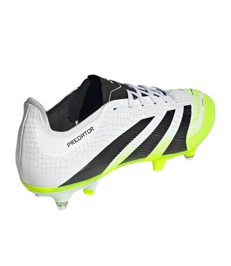 Unisex Adult Predator League Soft Ground Football Boots White Black Lemon Adidas