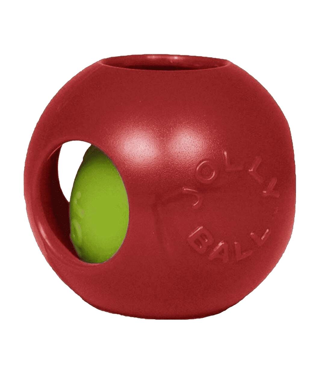 Horsemens pride jolly ball teaser dog toy 6in red Jolly Pets-1