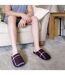Mens Plush Fleece Lined Slip On Mule Checked Plaid Slippers-3