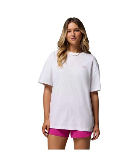 T-shirt Motif/style Floral Femme Blanc Columbia