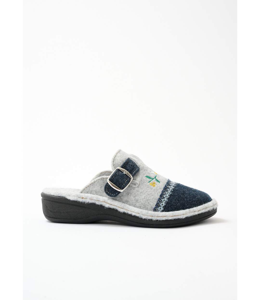 Chaussons mules brodés largeur confort-2