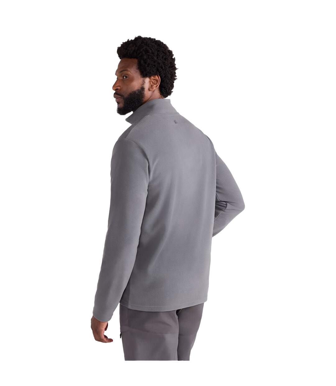 Mens Raso Full Zip Fleece Top Dark Grey Mountain Warehouse-4