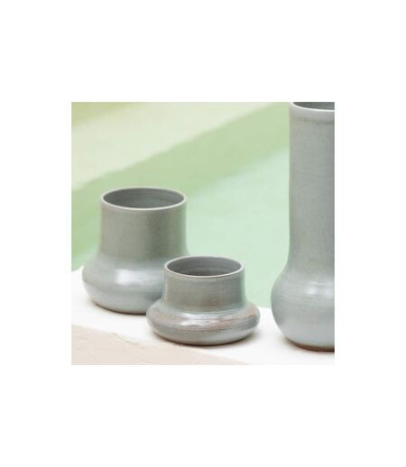 Cache-Pot en Céramique Organique 21cm Vert
