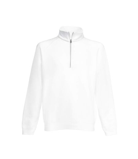 Sweatshirt à fermeture zippée 1 quart homme blanc Fruit of the Loom