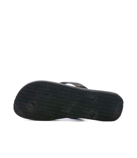 Tongs Noir Homme Havaianas Logo Mania - 47 1/3