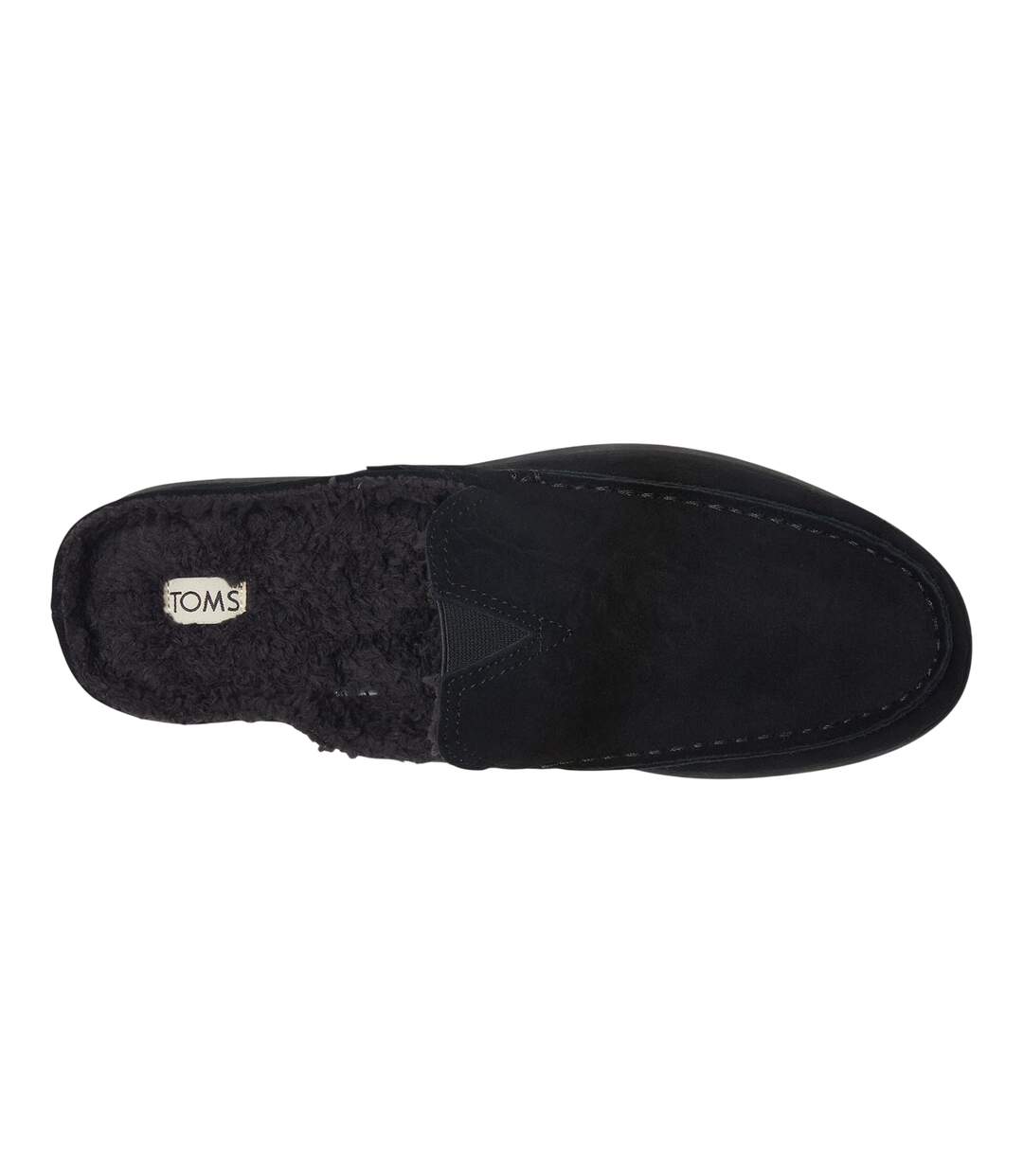 Mens Alonso Suede Mules Black Toms-3