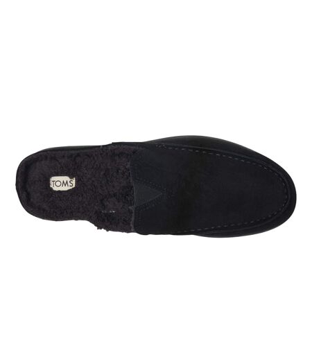 Mens Alonso Suede Mules Black Toms