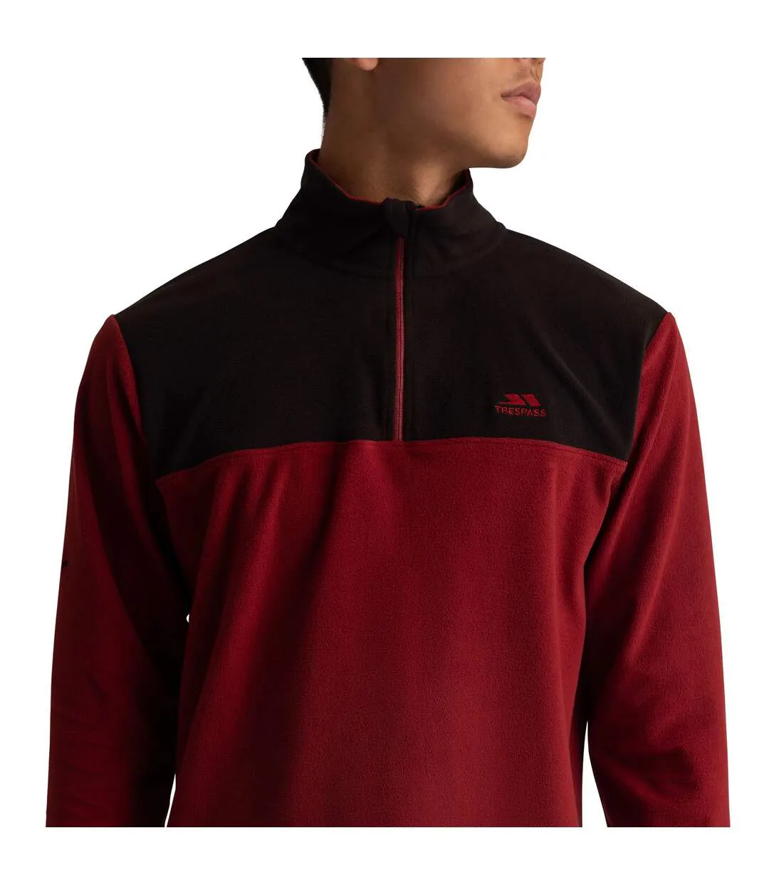 Haut Polaire Curtiston Homme Bordeaux Trespass-4