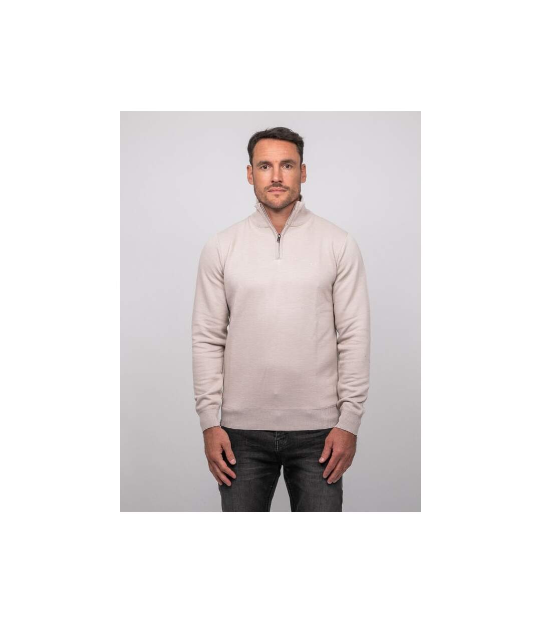 Pull col montant zippé LARKO-1