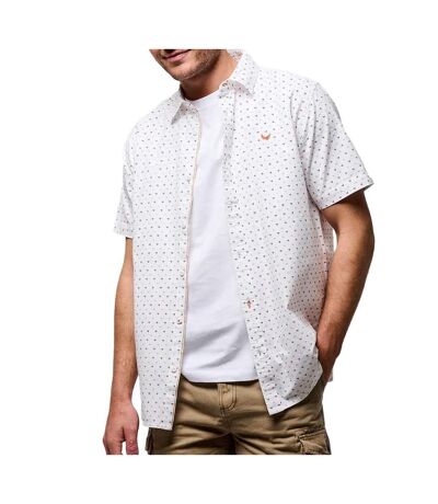 Chemisette blanche/orange homme kaporal bobs - xxl