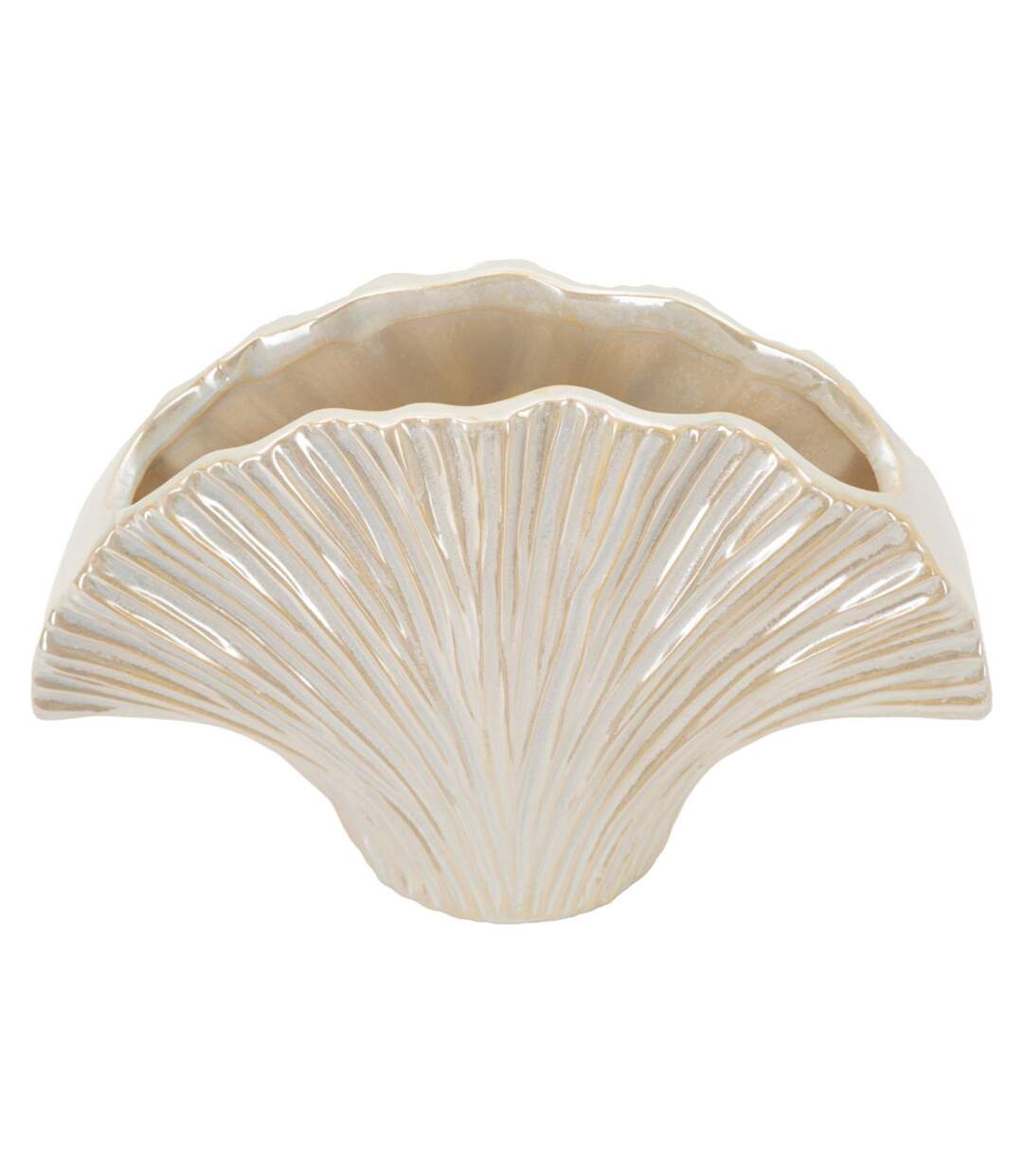Vase en Céramique Perly 27cm Blanc-3
