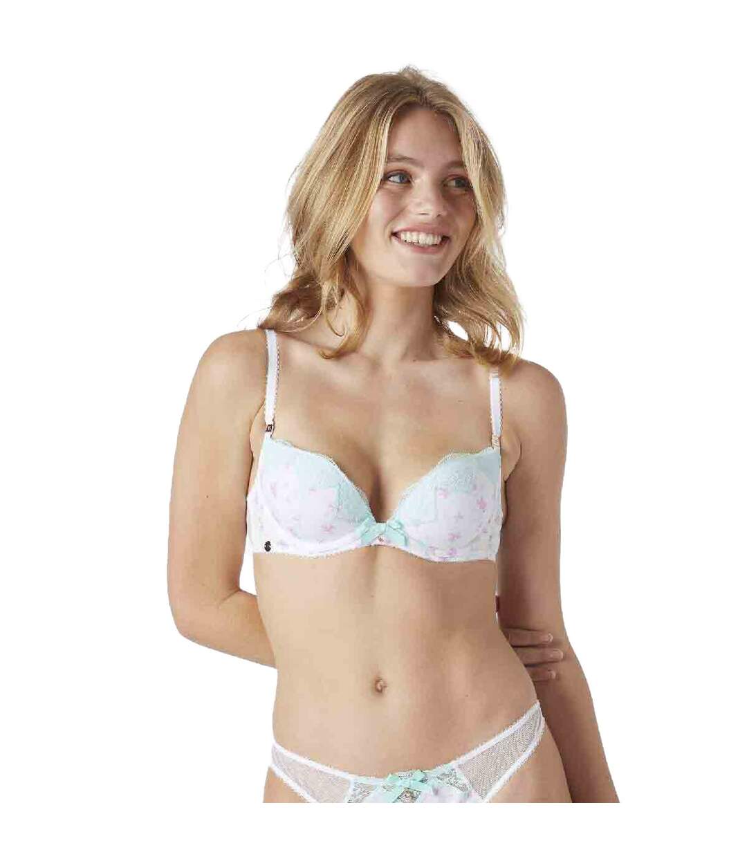 Soutien-gorge ampliforme coques moulées blanc Intimiste-2