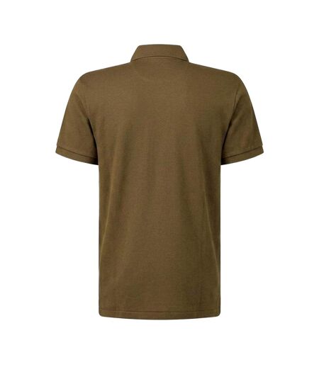 Mens Pima Cotton Slim Short-sleeved Polo Shirt Brown Ralph Lauren