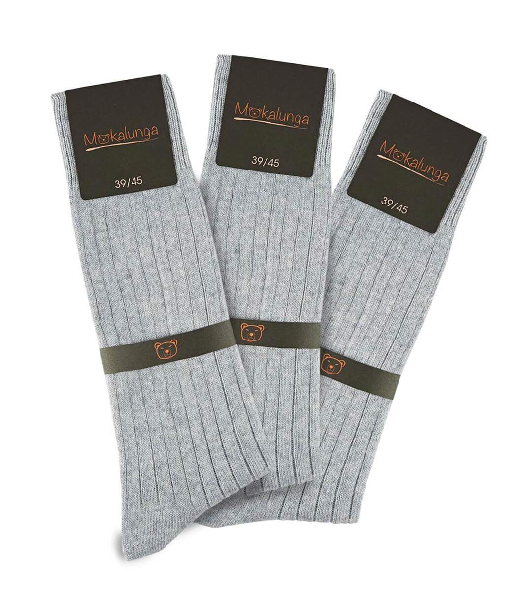 Chaussettes homme Mokalunga  (Lot de 3 paires) - Fabriqué en UE