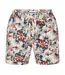 Short De Bain Motif/style Tropical Homme Crème Threadbare-1